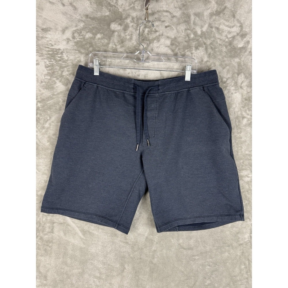Lululemon Sweat Shorts Mens XL Blue Fleece Unlined Athletic Casual Utility